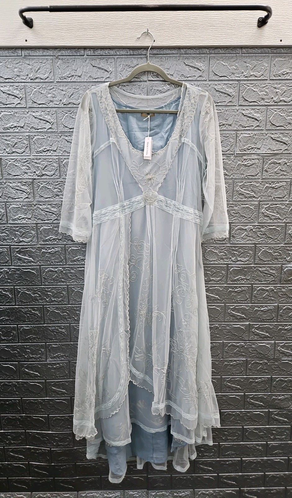 New Nataya 40163 Downton Abbey Sunrise Tea Party Gown Blue Sz 14 New Nataya 40163 Downton Abbey Sunrise Tea Party Gown Blue Sz 14