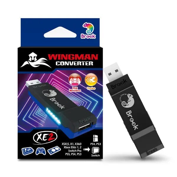 Brook Wingman XE 2 Converter - Two in One Wireless Controller Adapter for PS, Sw