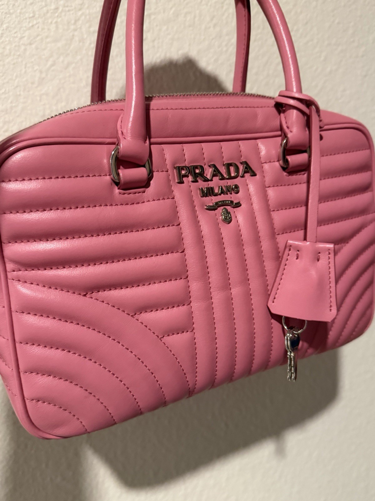 PRADA Pink Leather Handbag PRADA Pink Leather Handbag