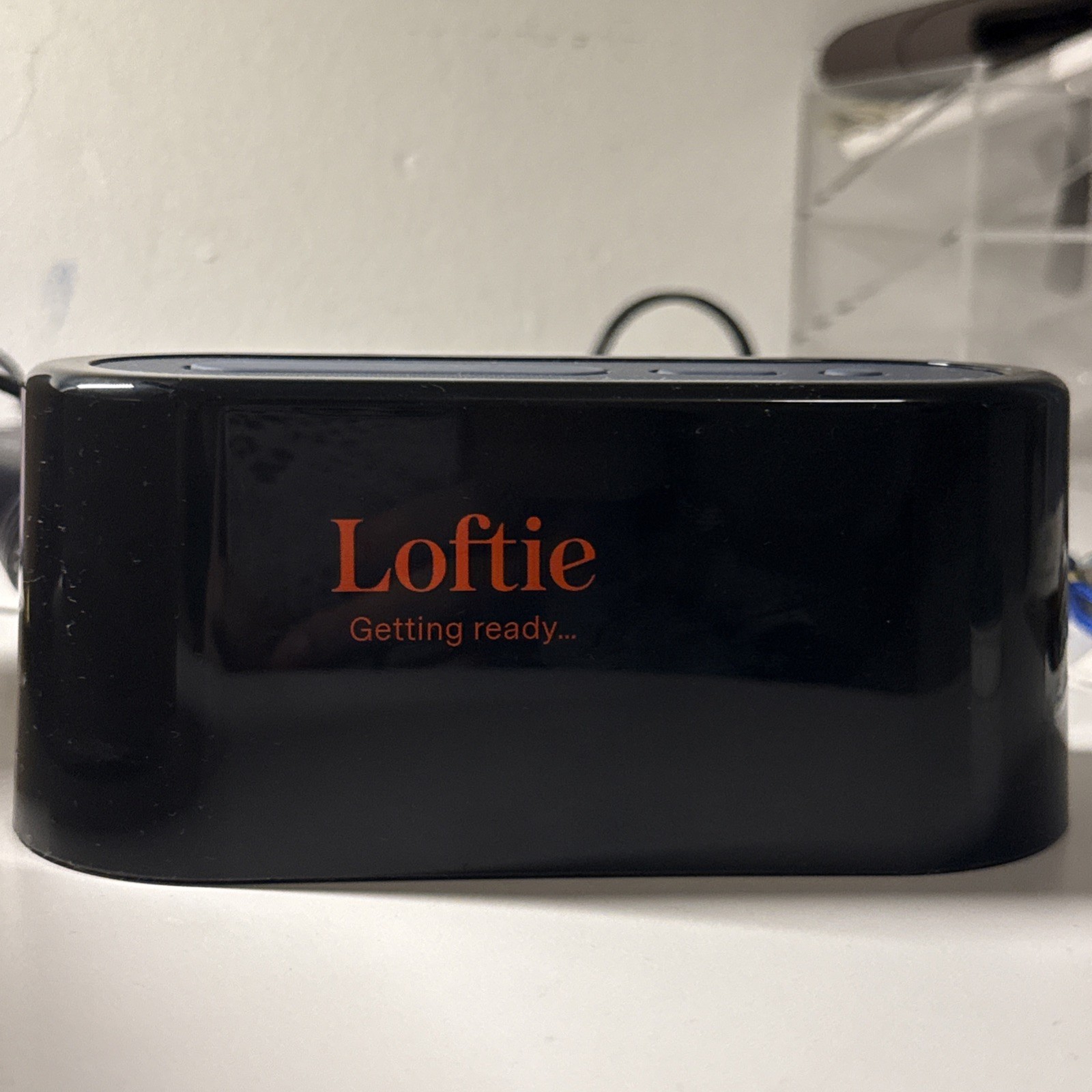 Loftie smart alarm clock, barely used, blue top