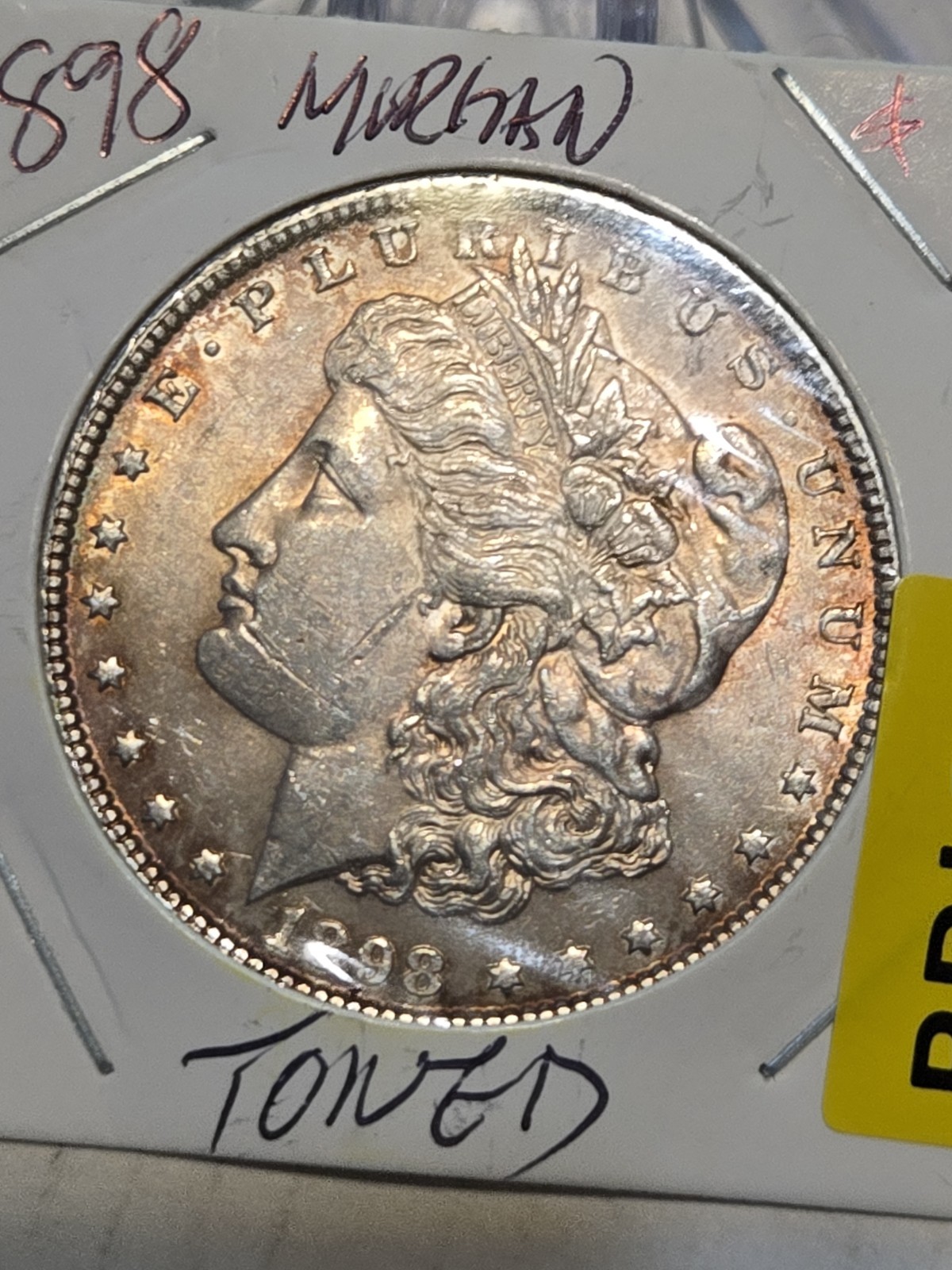 1898-O Morgan Silver Dollar Lustrous Choice BU Toned