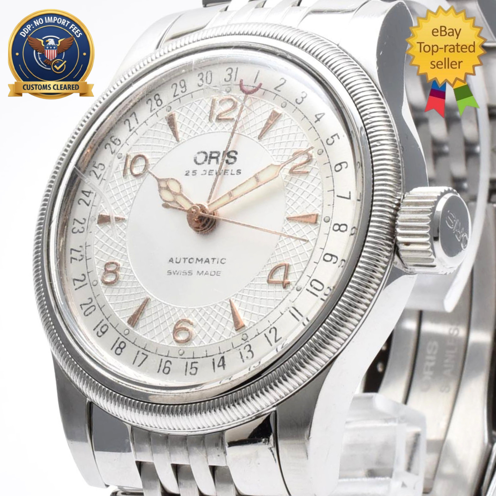 [Exc+5] ORIS Big Crown Pointer 7543 White Dial 40mm Date Automatic Men's Watch
