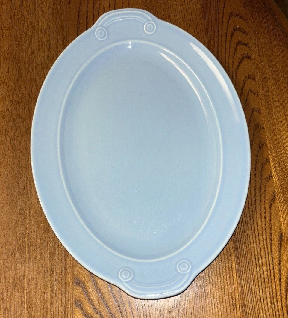 Lu Ray, LuRay, TS&T, Serving Platter , w/ Handles, Pastel Blue 10.5\