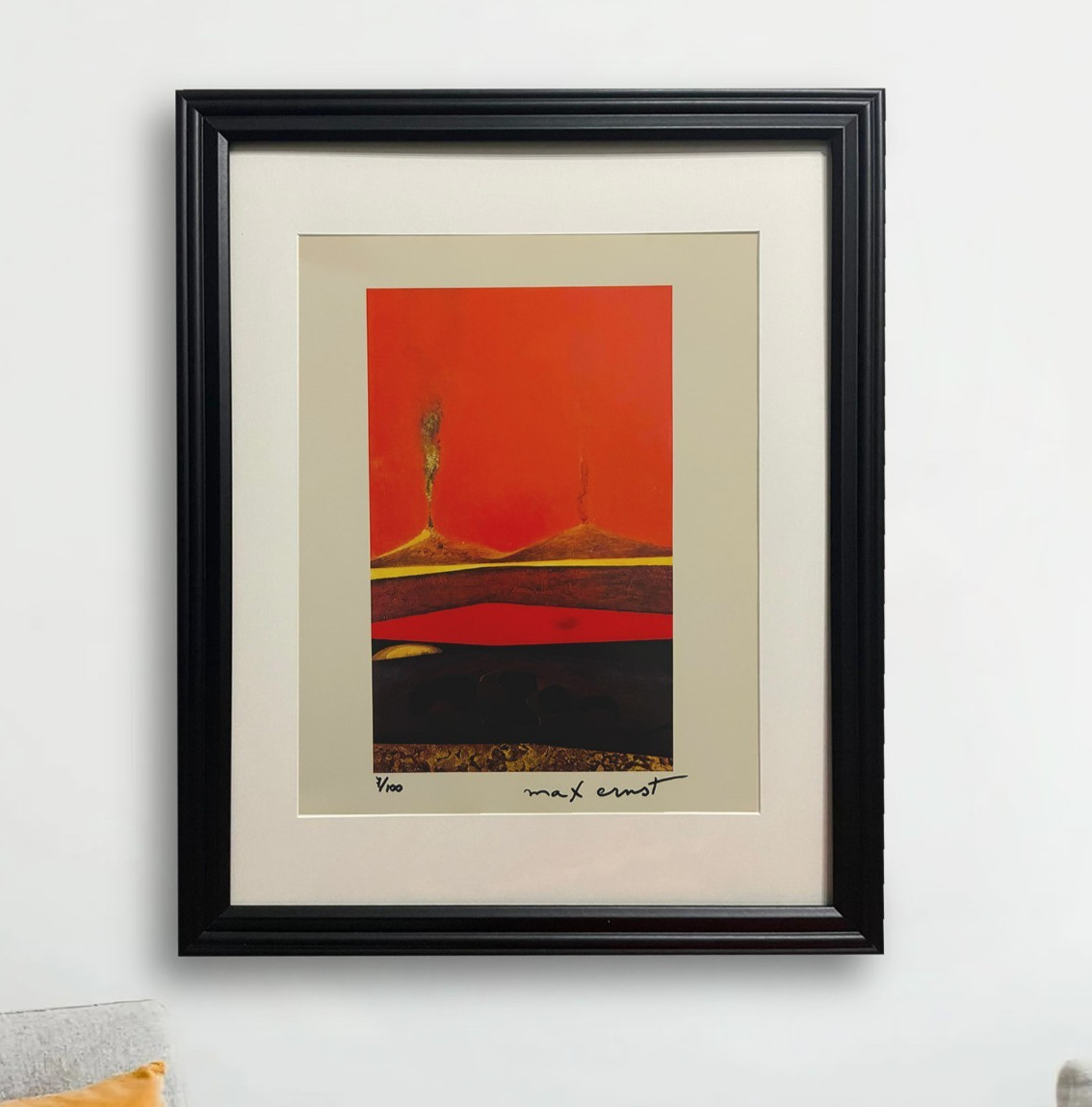 Max Ernst Hand-Signed Original Print With COA and +$3,500 USD Appraisal