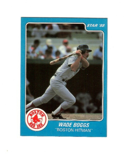 Wade Boggs 1988 Star Company Boston Red Sox GLOSSY Promo Card Wade Boggs 1988 Star Company Boston Red Sox GLOSSY Promo Card
