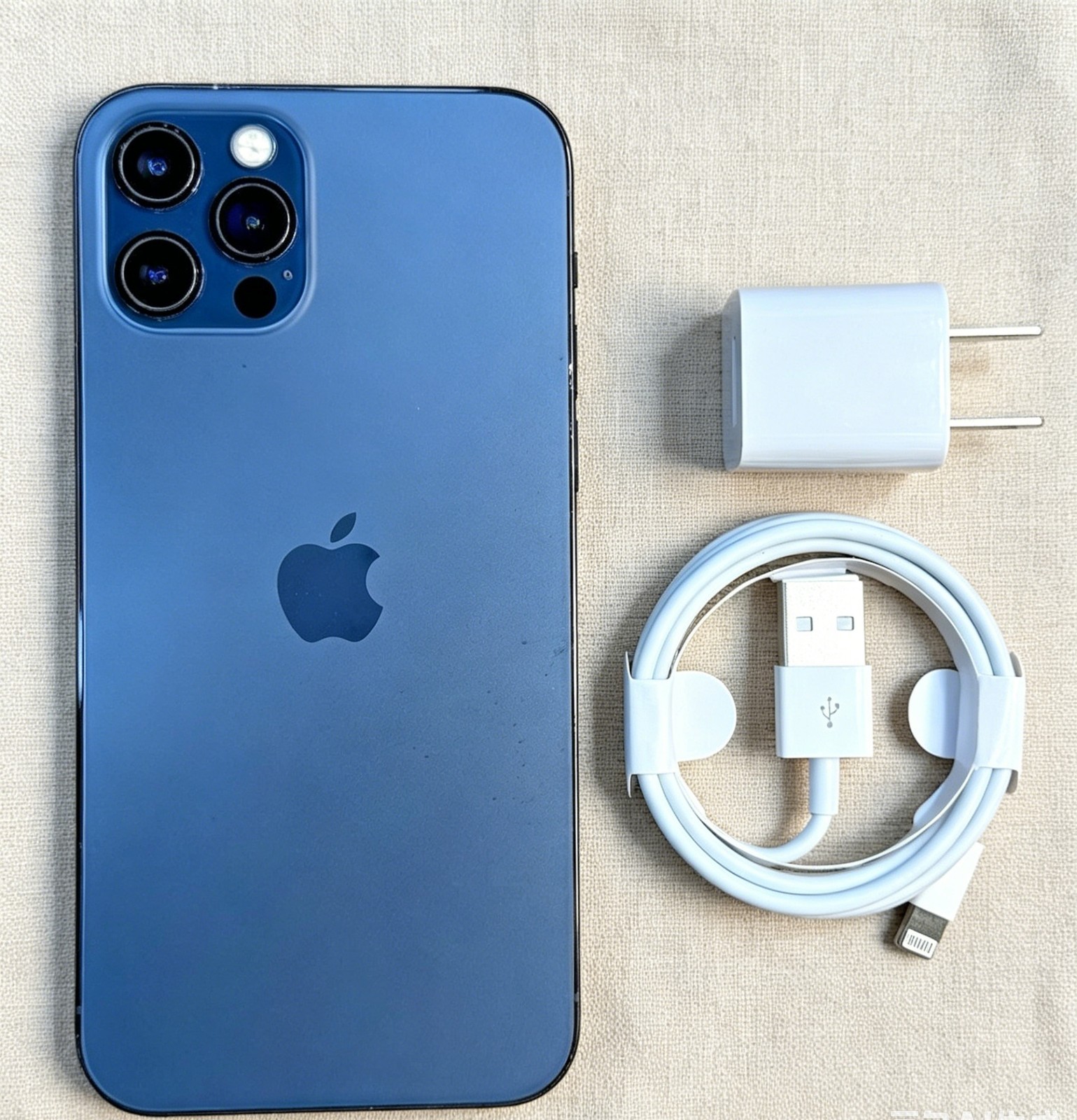 Original Apple iPhone 12 Pro - 128GB Pacific Blue - Unlocked - Very Good - Test