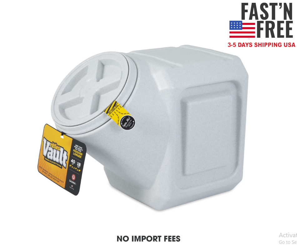 Gamma2 Vittles Vault Outback Stackable Plastic Dry Pet Food Storage Container Gamma2 Vittles Vault Outback Stackable Plastic Dry Pet Food Storage Container