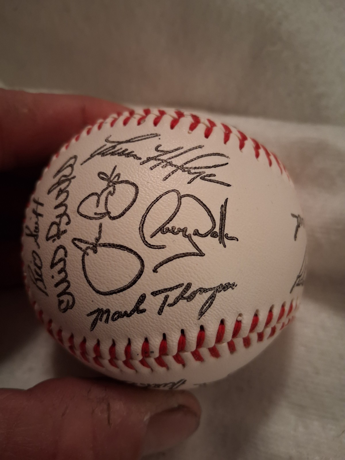 1995 Colorado Rockies Team Signed Baseball With Hall Of Famer Larry Walker.