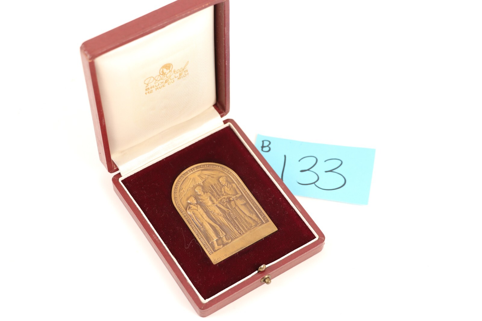 RARE - NAMED- WOMAN WW1 Belgian National Federation of Ex Prisoners of War