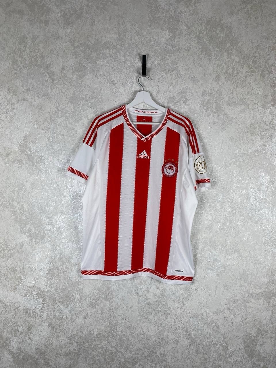 Adidas Olympiacos 2015 2016 Home Jersey Shirt 90th Anniversary Size L
