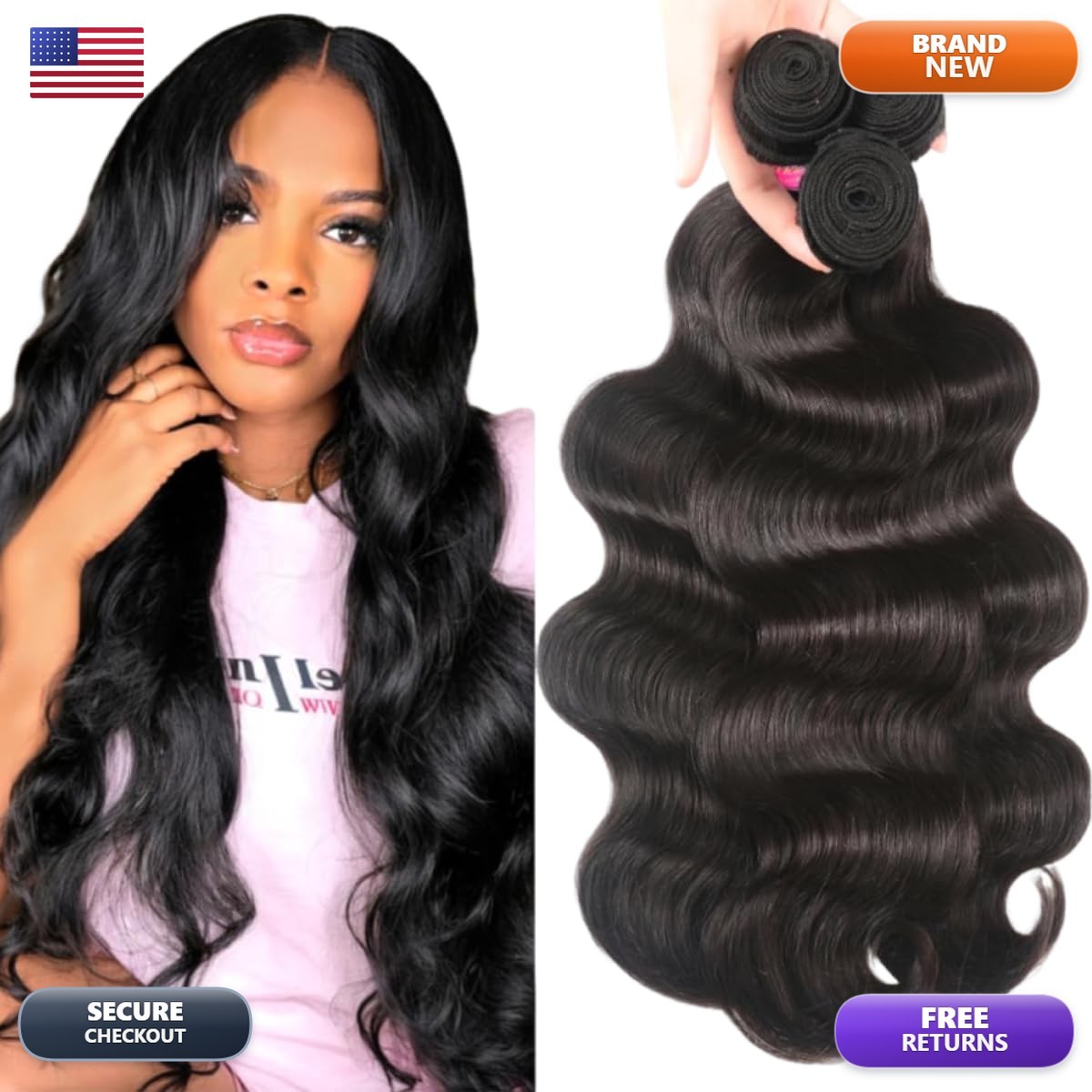 UNICE Malaysian Body Wave Human Hair Weave 3 Bundles 14 16 18 inches Natural UNICE Malaysian Body Wave Human Hair Weave 3 Bundles 14 16 18 inches Natural