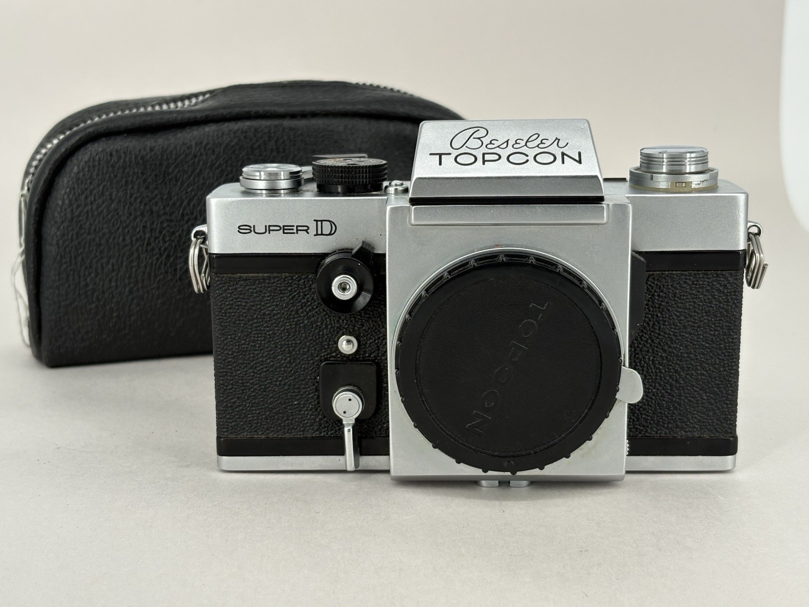 Beseler Topcon Super D 35mm SLR Film Camera Body and Case