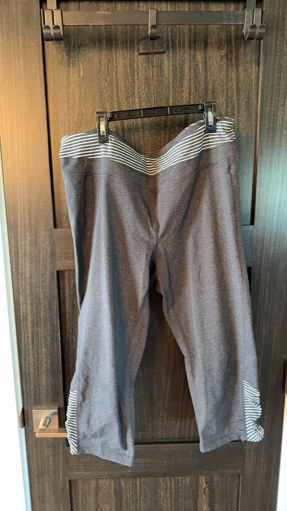 Athleta Women\'s Striped Waistband Capri Pants 2X 0211