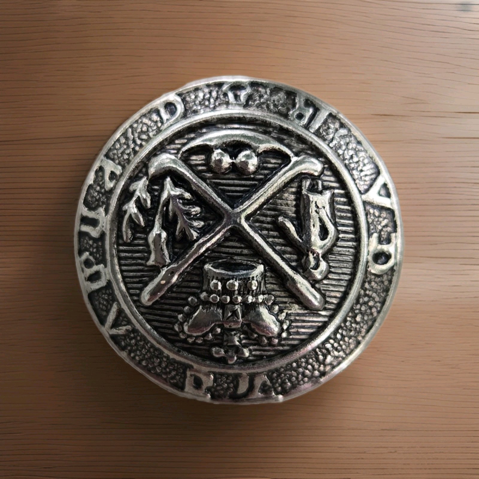 Vintage Royal Blackheath Golf Club Crown & Thistles silver tone Coat Button Vintage Royal Blackheath Golf Club Crown & Thistles silver tone Coat Button