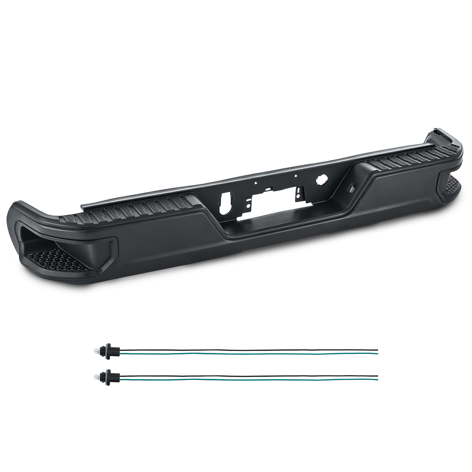 NEW Complete Black Rear Bumper Assembly For 2019-2025 Sierra Silverado 1500
