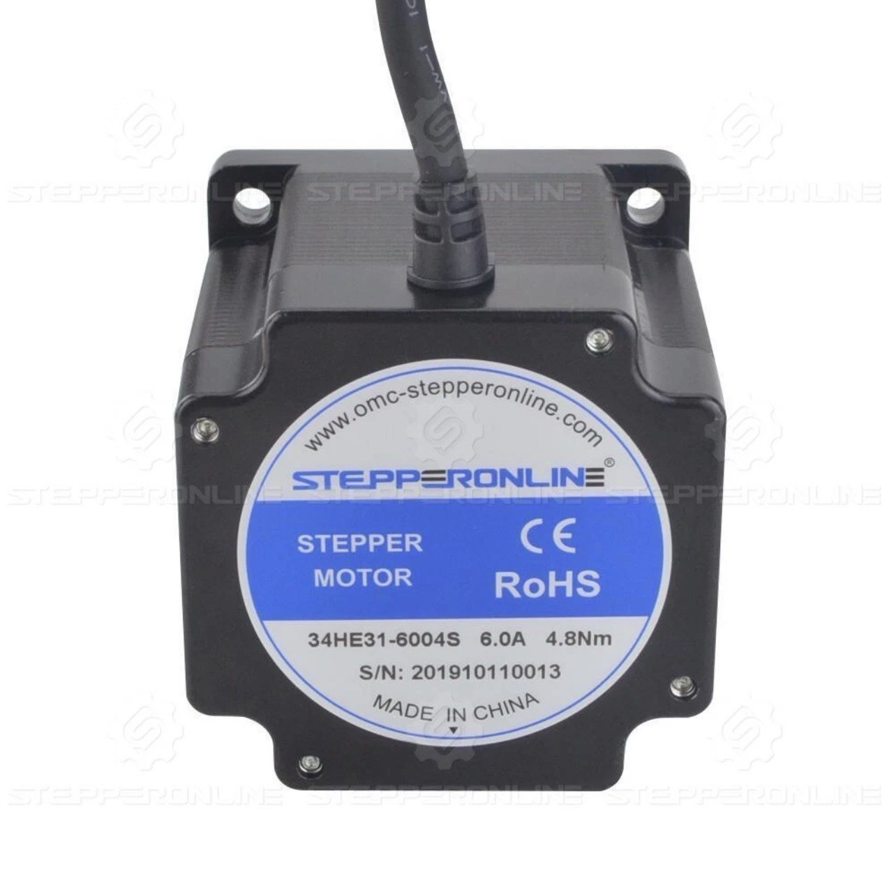 STEPPERONLINE Nema 34 Stepper Motor 680oz.in 6A 86x80mm 14mm Key-way Shaft CNC