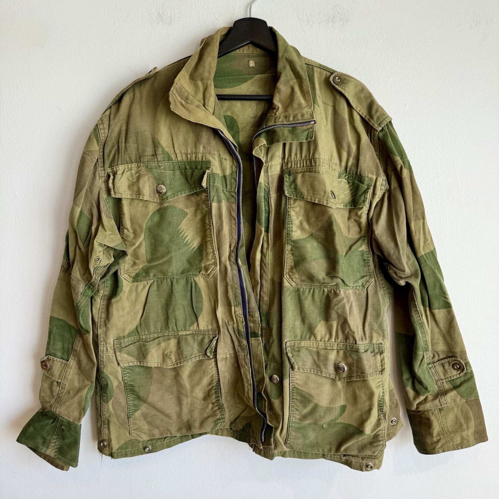 Customized 1950s Belgian Airborne Camo Jump Smock Congo