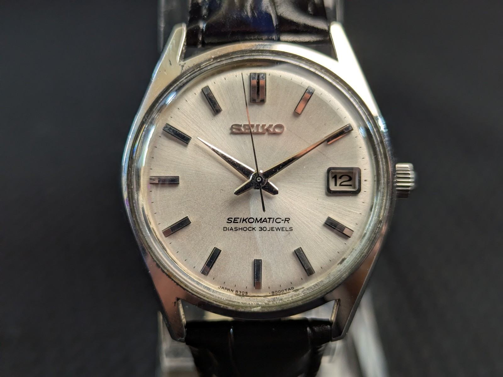 Vintage 1966 Seiko Seikomatic-R 8305-8010 Automatic 30J Silver Dial Watch Vintage 1966 Seiko Seikomatic-R 8305-8010 Automatic 30J Silver Dial Watch