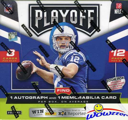 2016 Panini Playoff Football Factory Sealed HOBBY Box-2 AUTOGRAPH/MEMORABILIA  