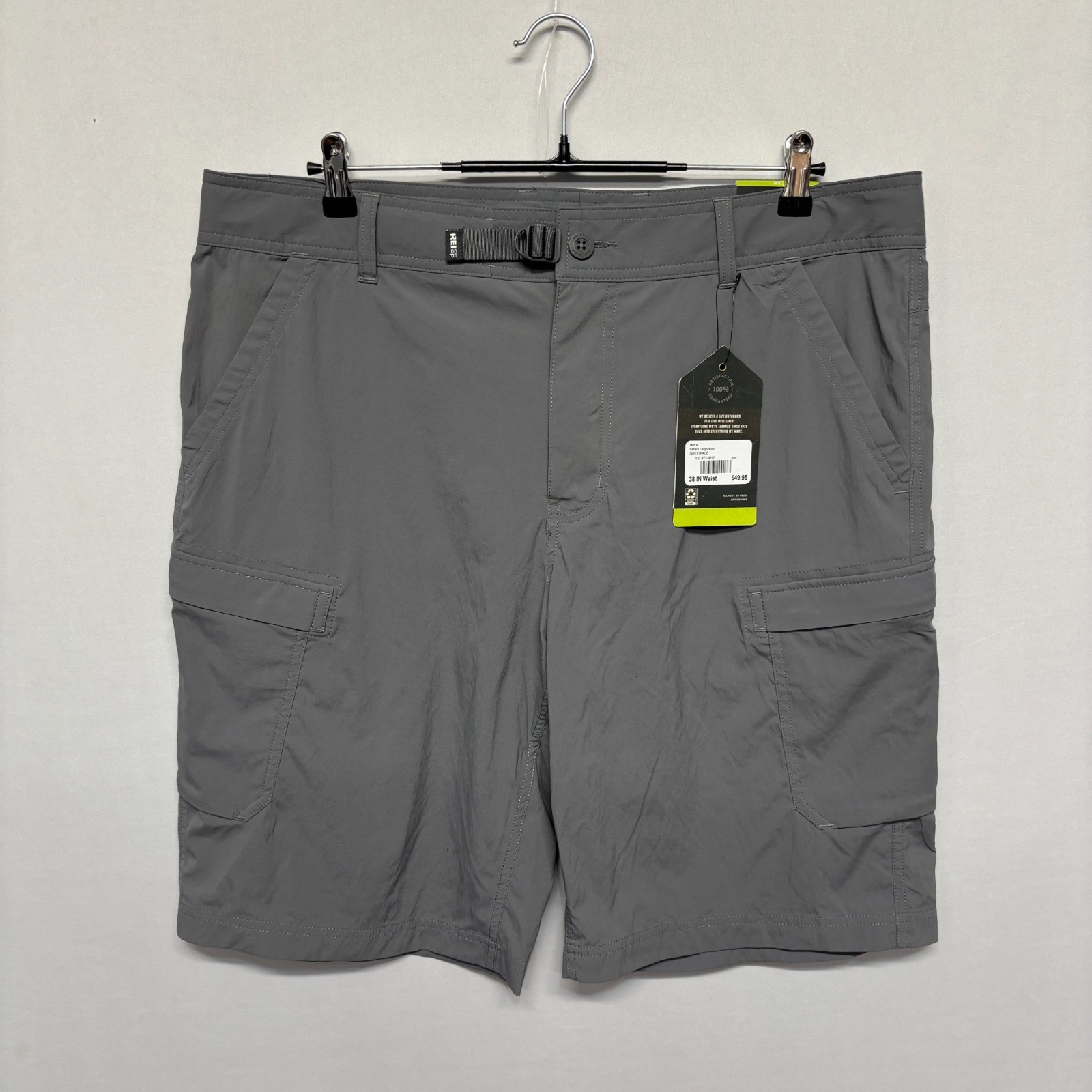 NWT Rei Co-op Men Sahara Cargo Shorts Size 38 Gray Nylon Blend D125 -11 NWT Rei Co-op Men Sahara Cargo Shorts Size 38 Gray Nylon Blend D125 -11