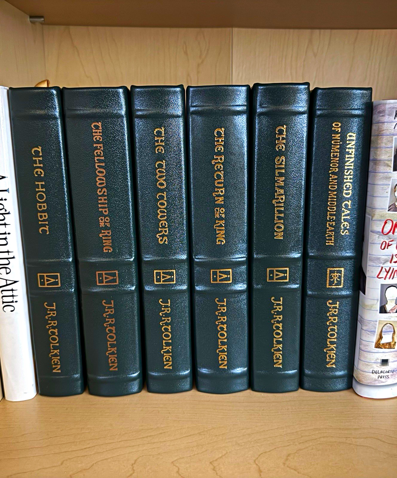 Easton Press J.R.R. Tolkien 6 Vol Set LOTR Hobbit Silmarillion Unfinished Tales