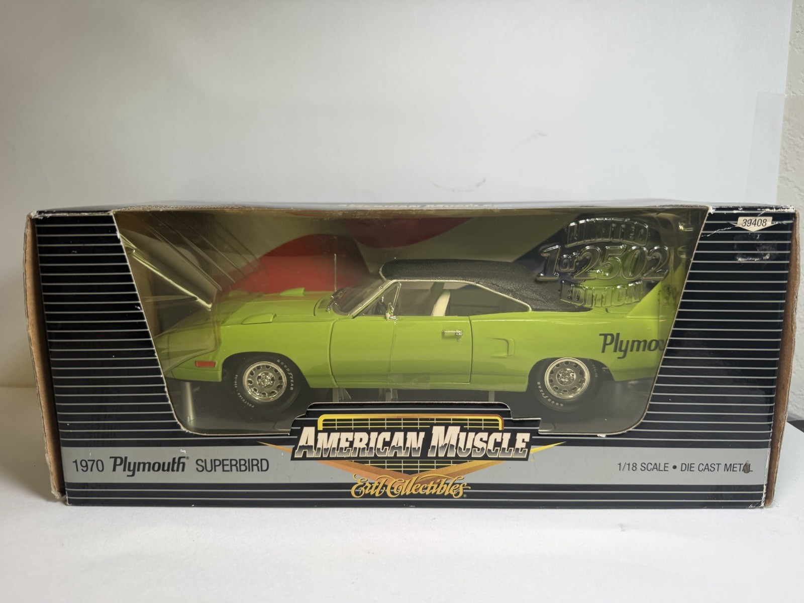 ERTL American Muscle 1970 Plymouth Superbird 1:18 Green Diecast 39408 Limited