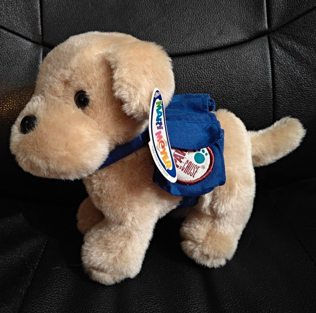 Mary Meyer Paws With A Cause Stuffed Animal Plush Service Dog Plush NWT 1996