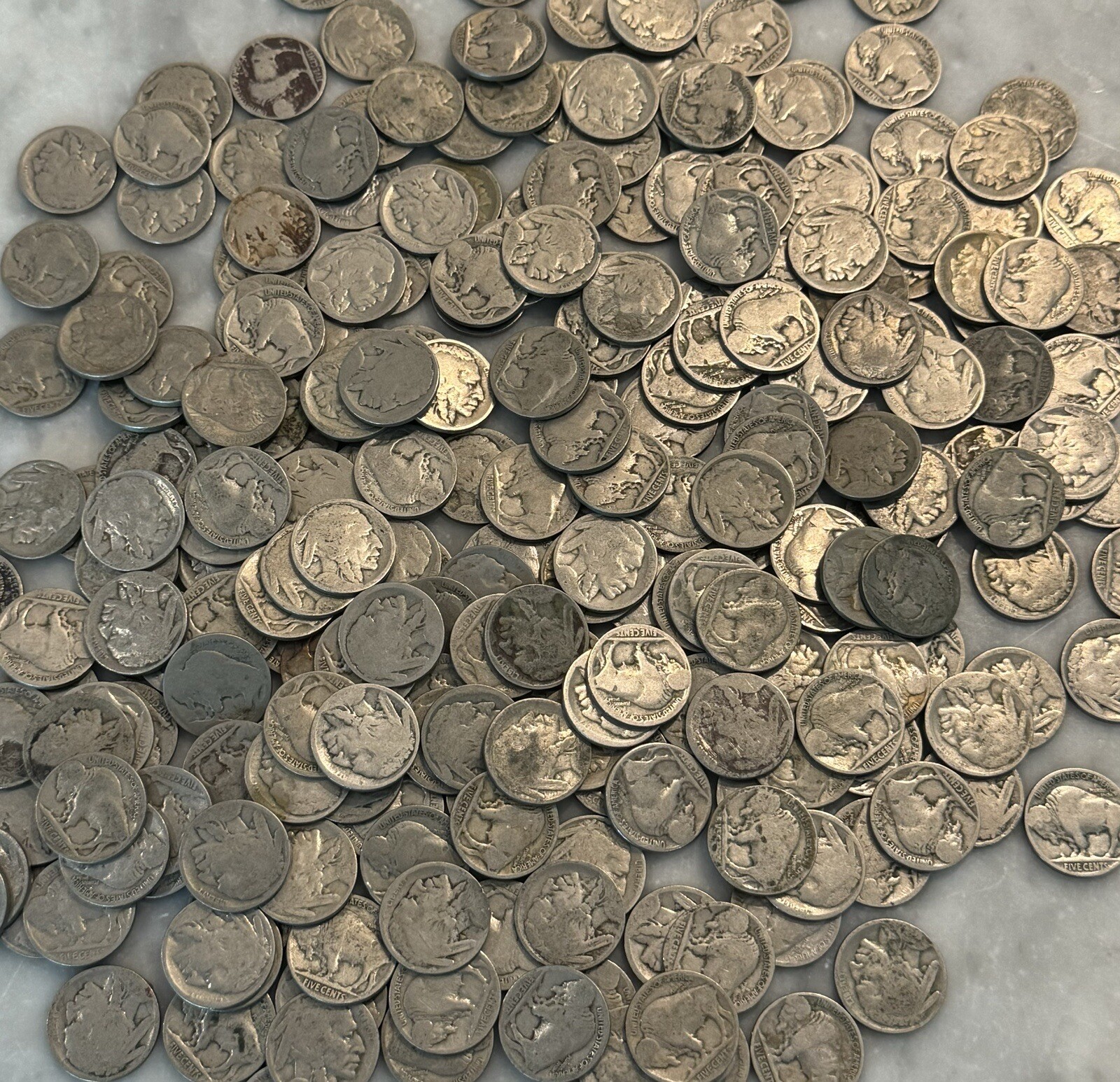 [Lot of 40] Buffalo Nickels No Date / Low Grade - Choose How Many Lots of 40
