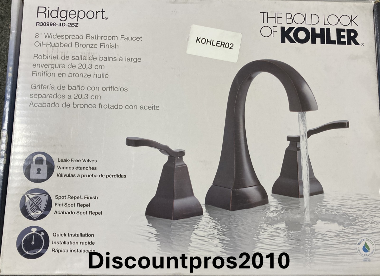 Kohler R30998-4D-2BZ Widespread Bathroom Sink Faucet 1.2 gpm Oil-Rubbed Bronze