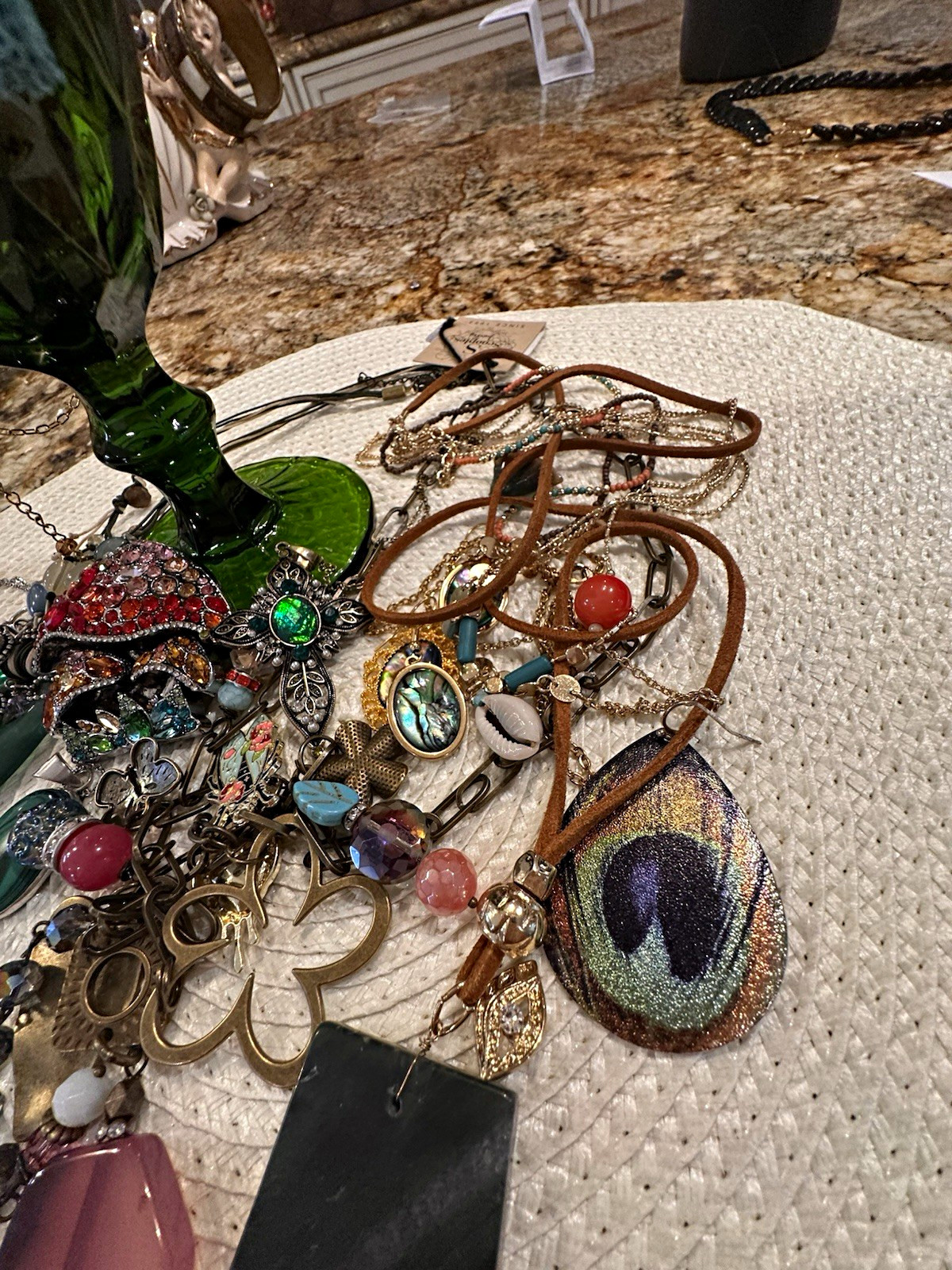 Women’s Fashion Mixed Jewelry Lot 50+ Multicolor Necklaces Earrings Bracelets