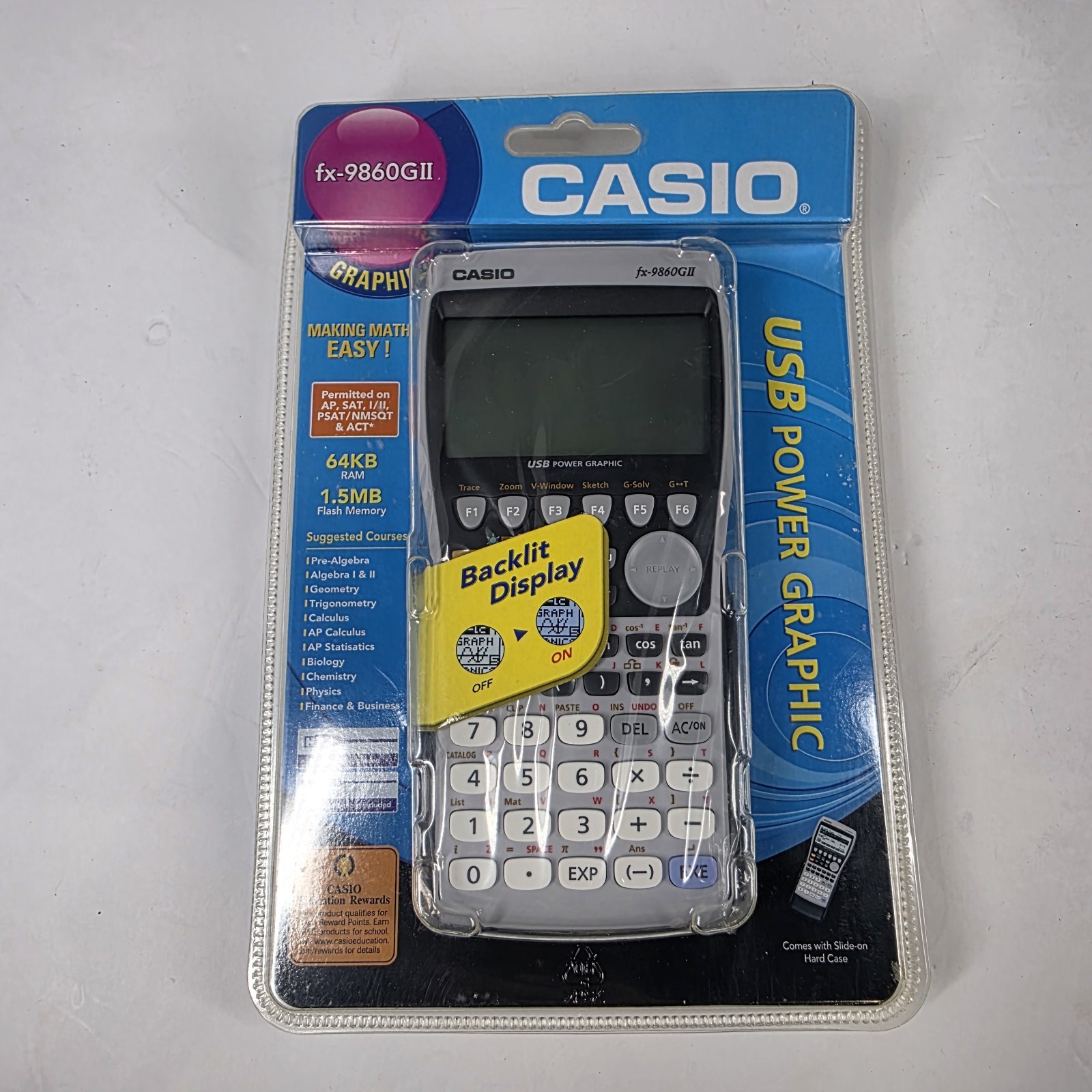 Casio FX-9860GII Backlit Graphing Calculator Programmable • Brand New Sealed
