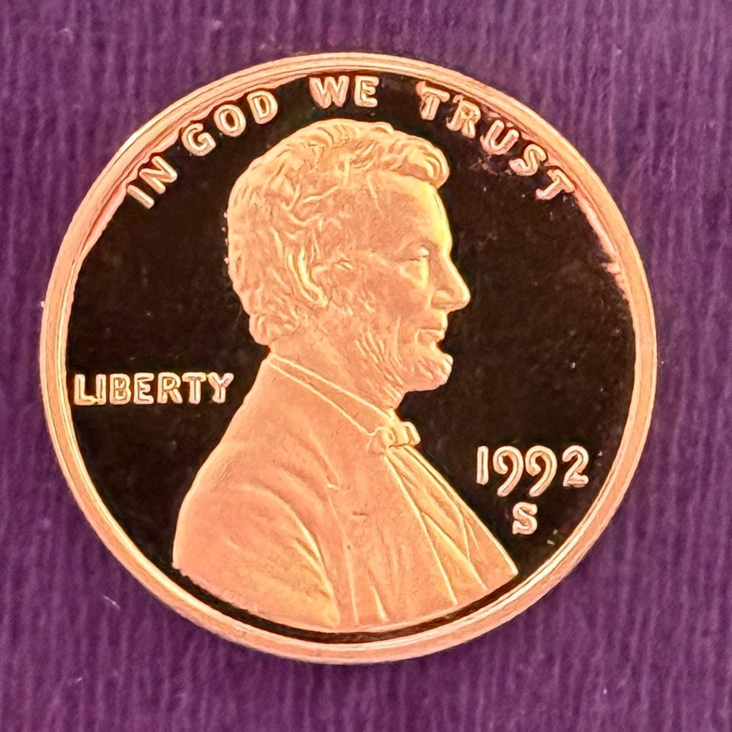 1992-S Lincoln Memorial Cent Proof Deep Cameo Red Penny ***FREE SHIPPING***