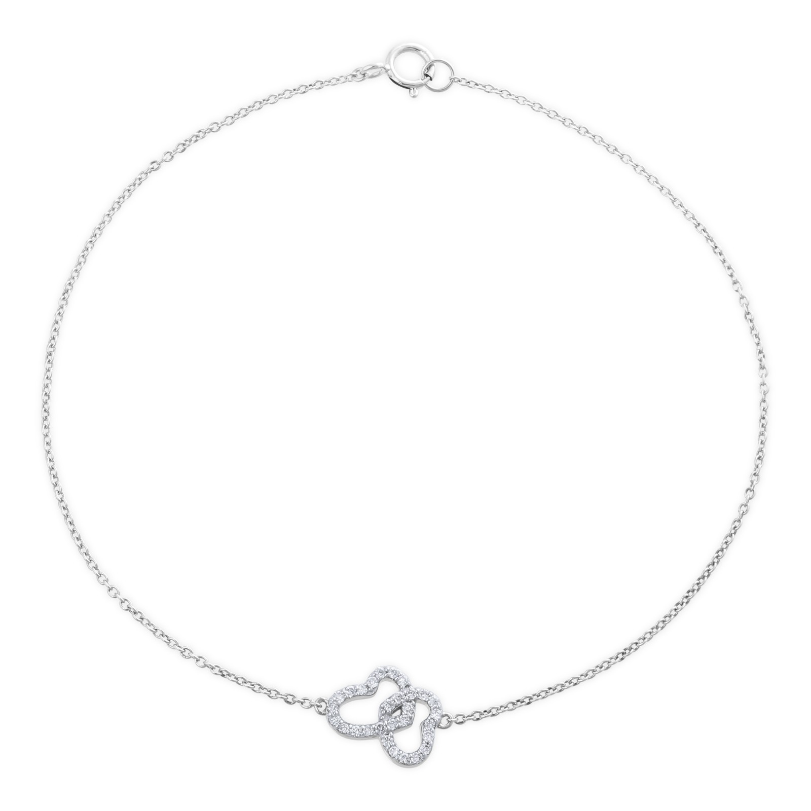 0.14 Ct Lab Grown Diamond Double Heart Bracelet 9K Yellow Gold Women Jewelry 0.14 Ct Lab Grown Diamond Double Heart Bracelet 9K Yellow Gold Women Jewelry