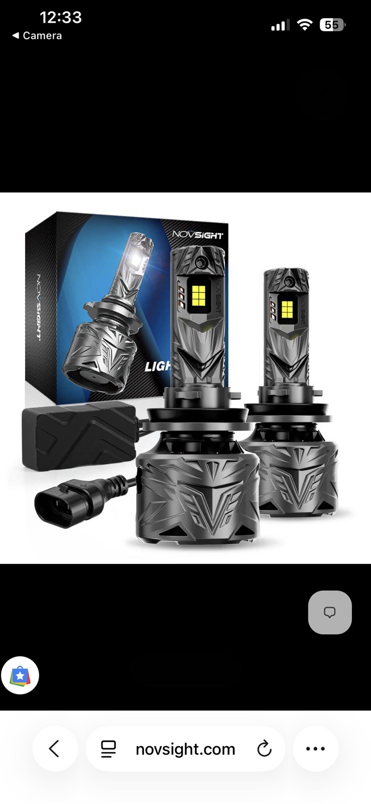 NovSight LED Super Bright Headlights 240W 50000 LM New In Box Retail $159