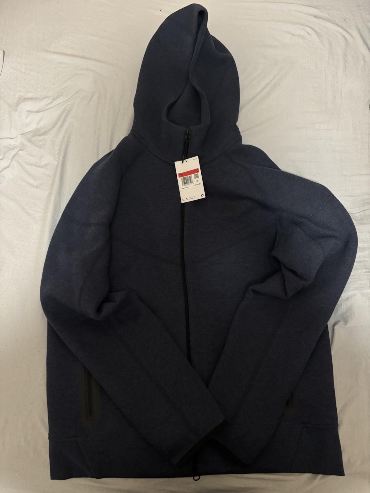 Nike Tech Fleece Windrunner Full Zip Hoodie FB7921-473 Navy Blue Men’s Size L Nike Tech Fleece Windrunner Full Zip Hoodie FB7921-473 Navy Blue Men’s Size L