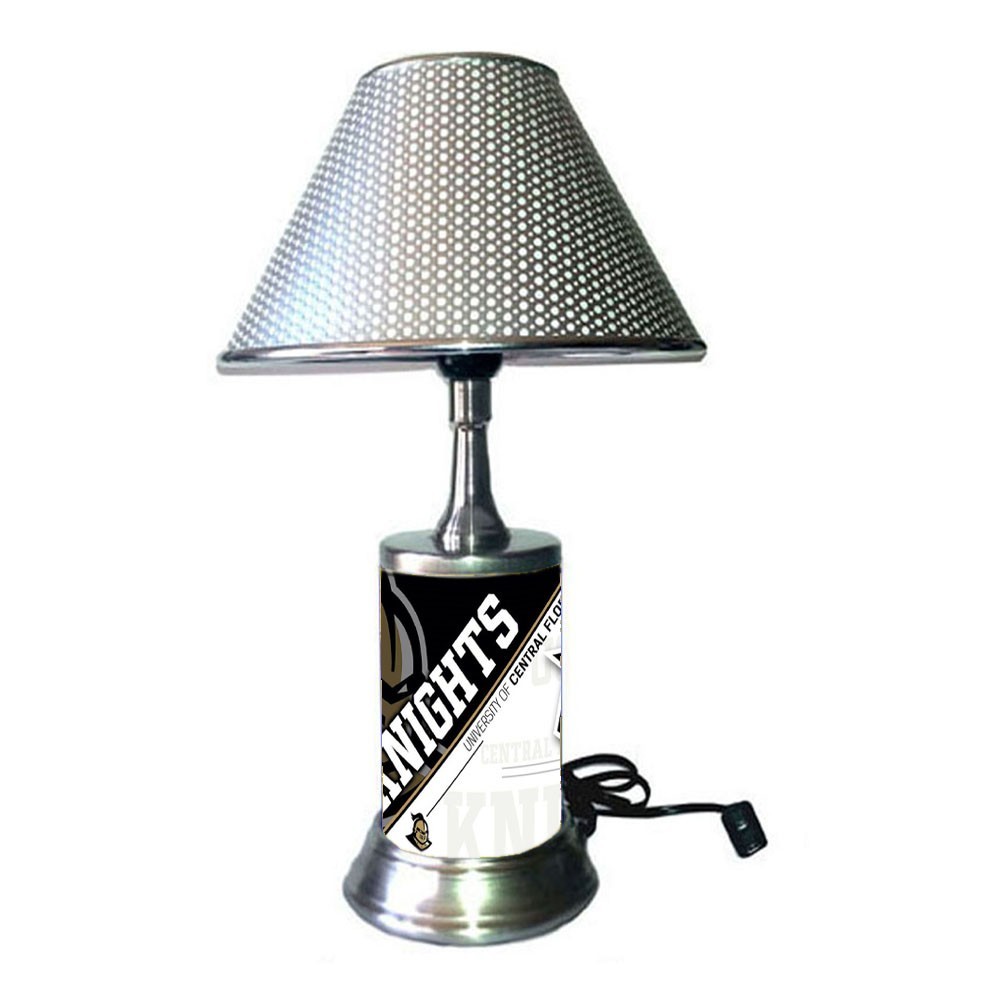 UCF Central Florida Knights NCAA Table Lamp with Shade Desk Light Room Decor