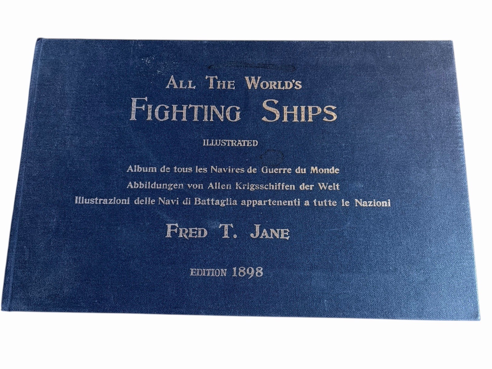 Jane\'s All The World\'s Fighting Ships 1898 HC 1986 Facsimile Edition FW VG