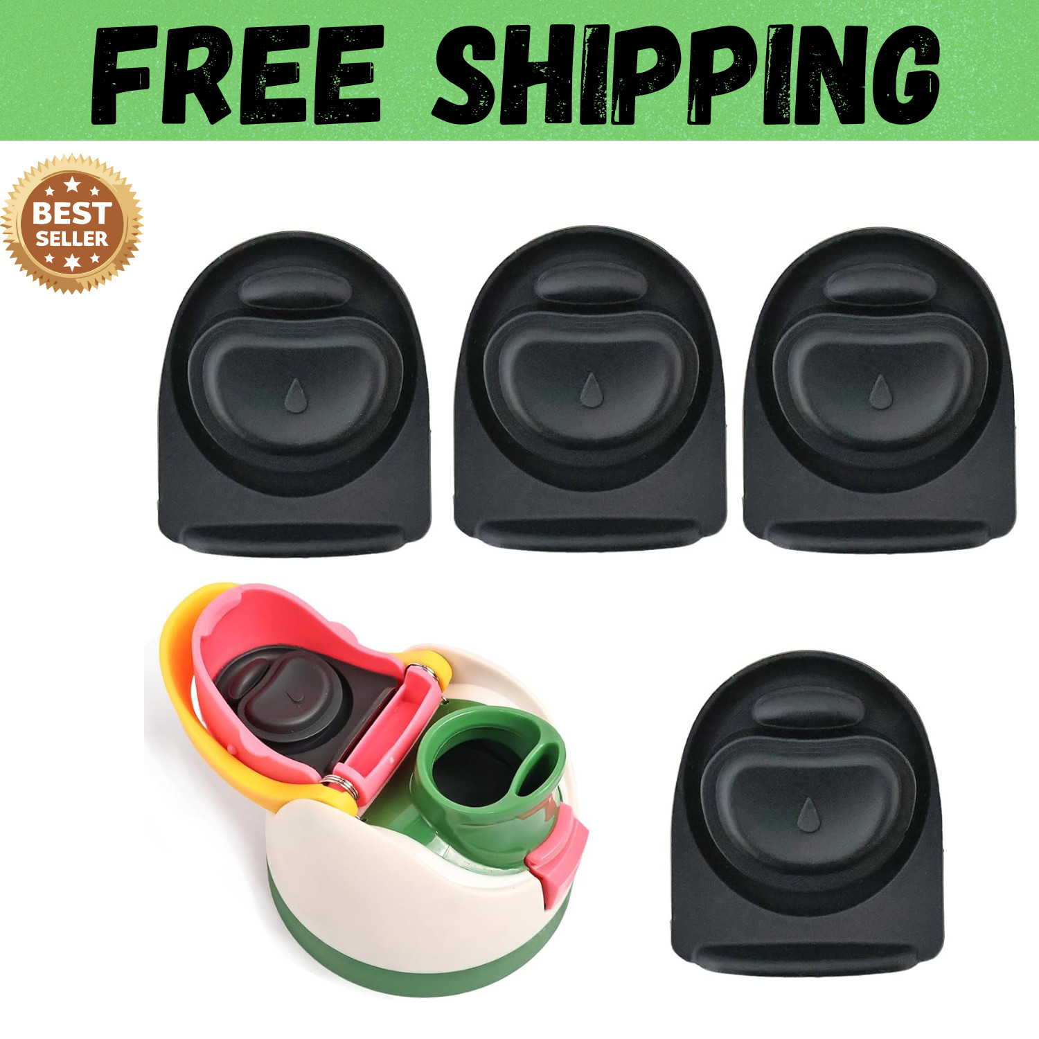 4PCS Replacement Silicone Rubber Seal for Owala FreeSip, Gasket Stopper Compatib 4PCS Replacement Silicone Rubber Seal for Owala FreeSip, Gasket Stopper Compatib