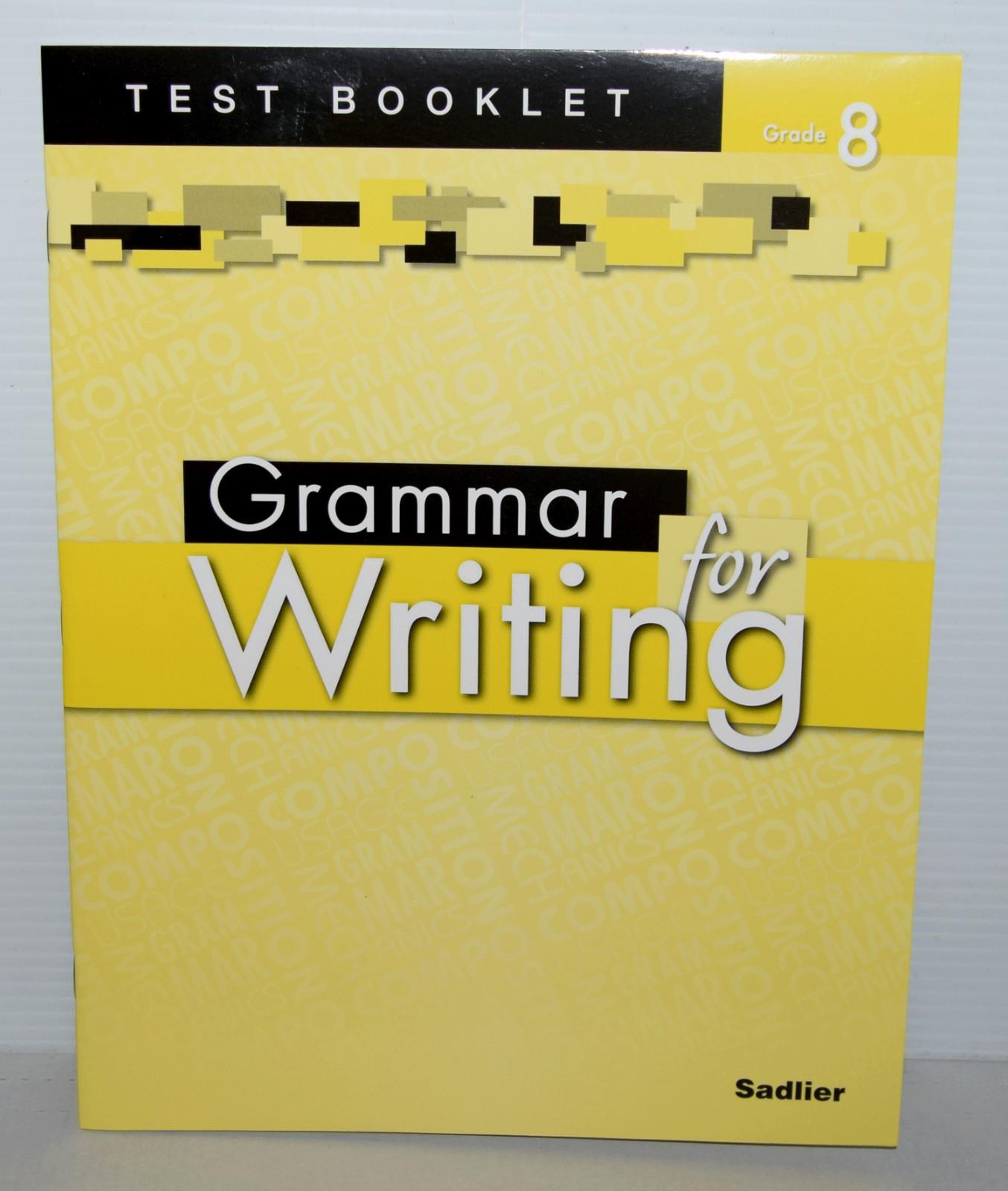Sadlier Grammar for Writing Test Booklet  Gr 8 New 