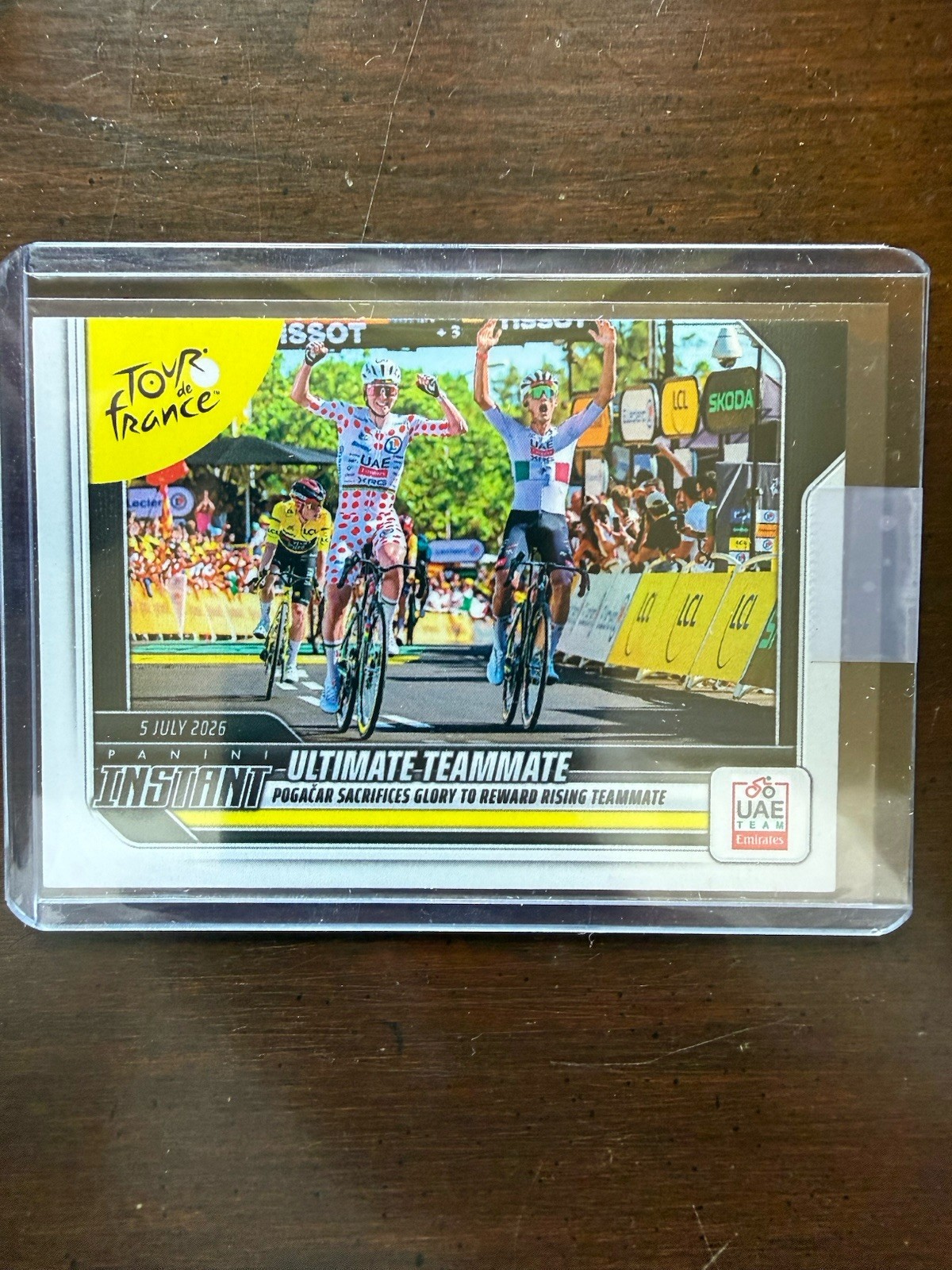 2026 Panini Instant Tour de France #7 Isaac del Toro Tadej Pogacar Stage 2 /267 2026 Panini Instant Tour de France #7 Isaac del Toro Tadej Pogacar Stage 2 /267