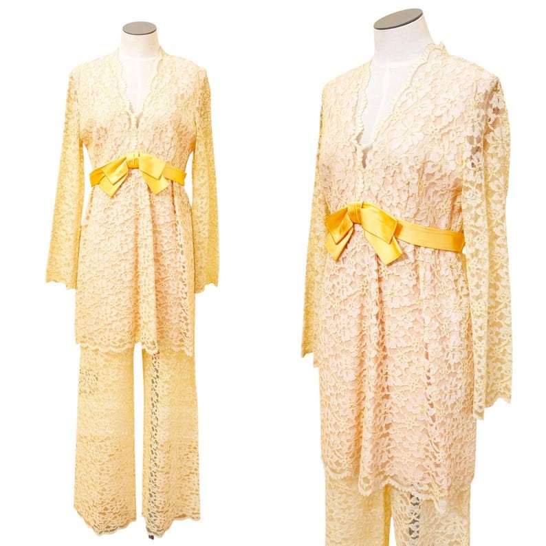 1960s Dress With Pants / Party Outfit / 1960s Mod Dress / Size Small 