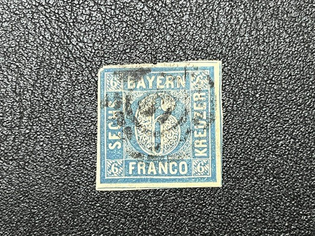 German States - Bavaria - 1862 #11 Used 9X6268 German States - Bavaria - 1862 #11 Used 9X6268