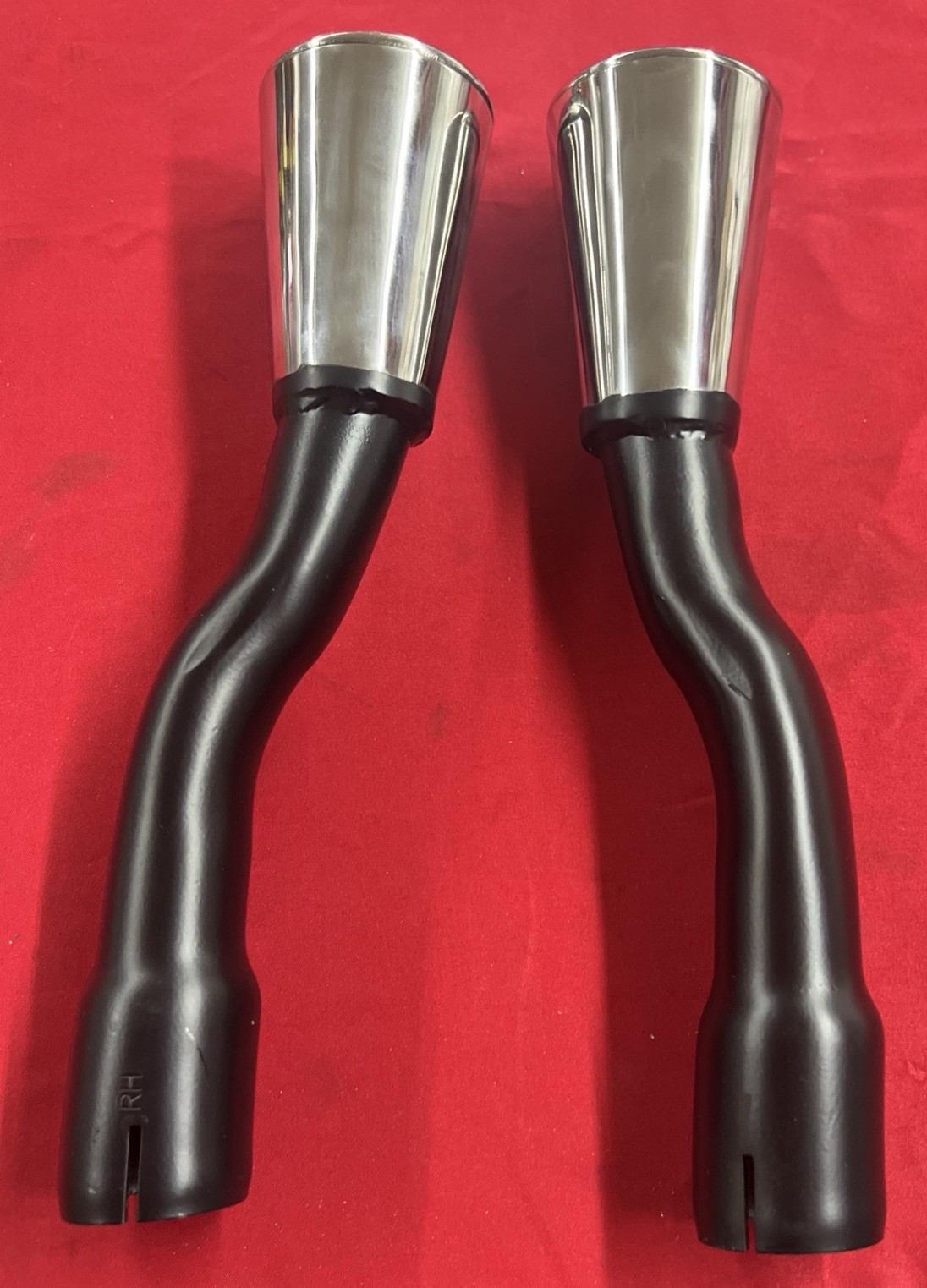 Scott Drake C5ZZ-5255-PRO Trumpet Exhaust Tips For 65-66 Mustang 2” Inlet