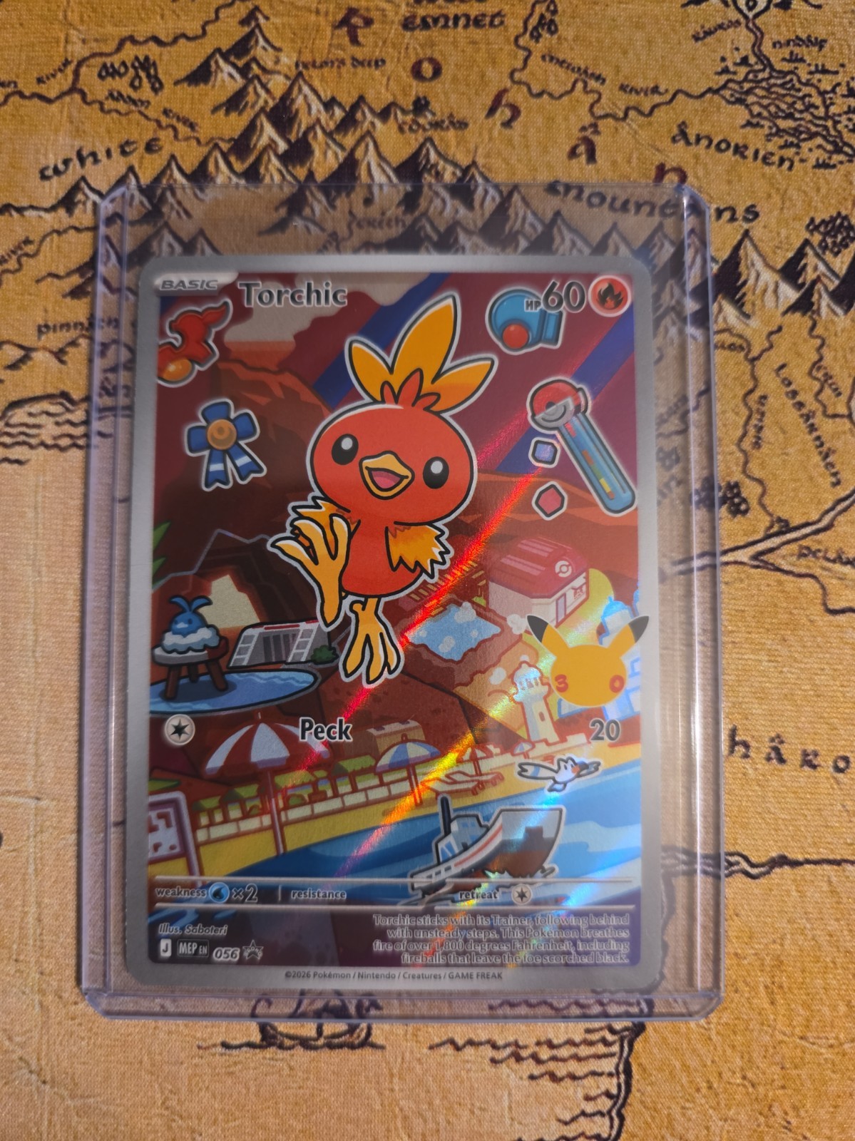 Pokémon TCG: Torchic Promo Holo 056 ME: Mega Evolution Promo NM