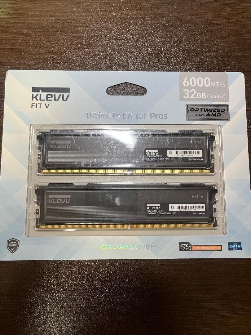 KLEVV FIT V DDR5 32GB (16GB x 2) 6000MT/s Desktop RAM - Brand New