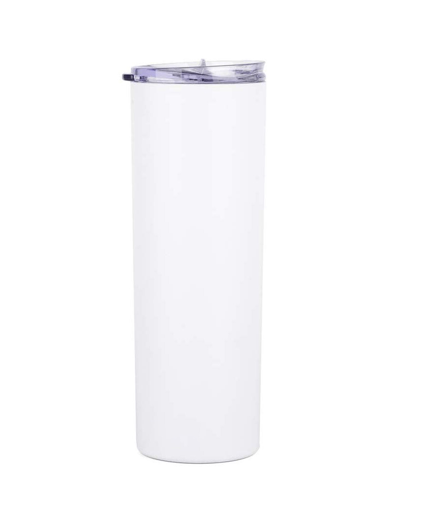 20oz Skinny Stainless Steel Tumbler Slider Lid  DoubleWall Vacuum Insulated