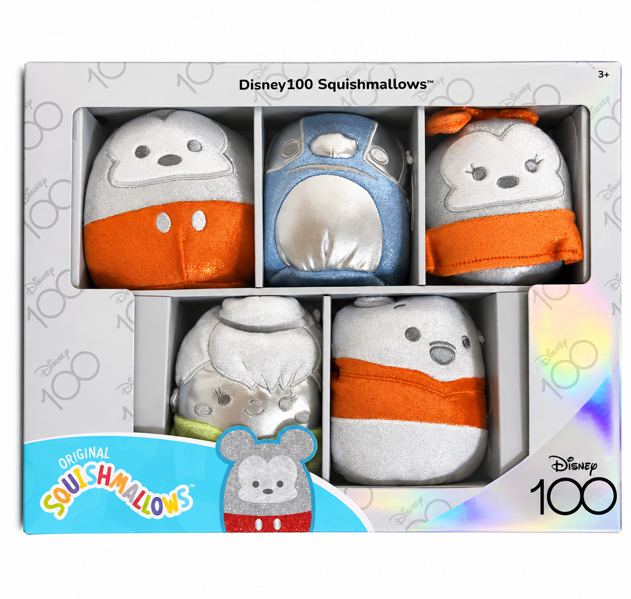 100th Anniversary Squishmallows 5-Piece Mini Plush Collector Set