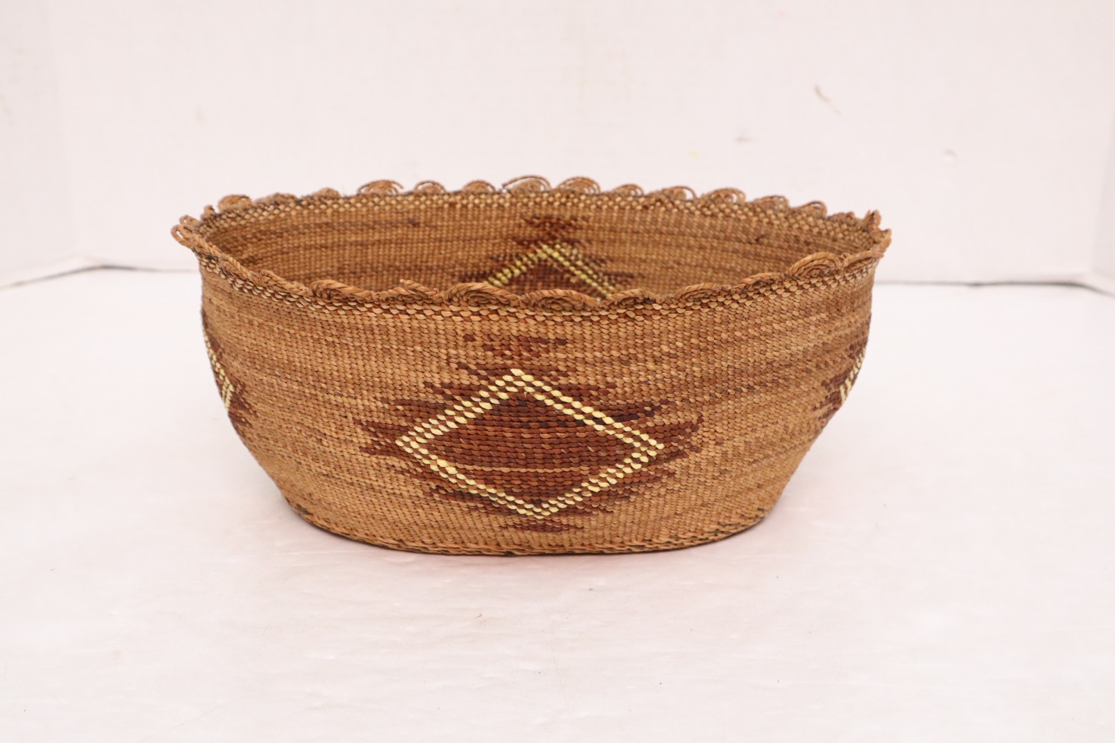19th C. Skokomish Native American Indian Puget Sound Basket Northwest Coast ATQ-