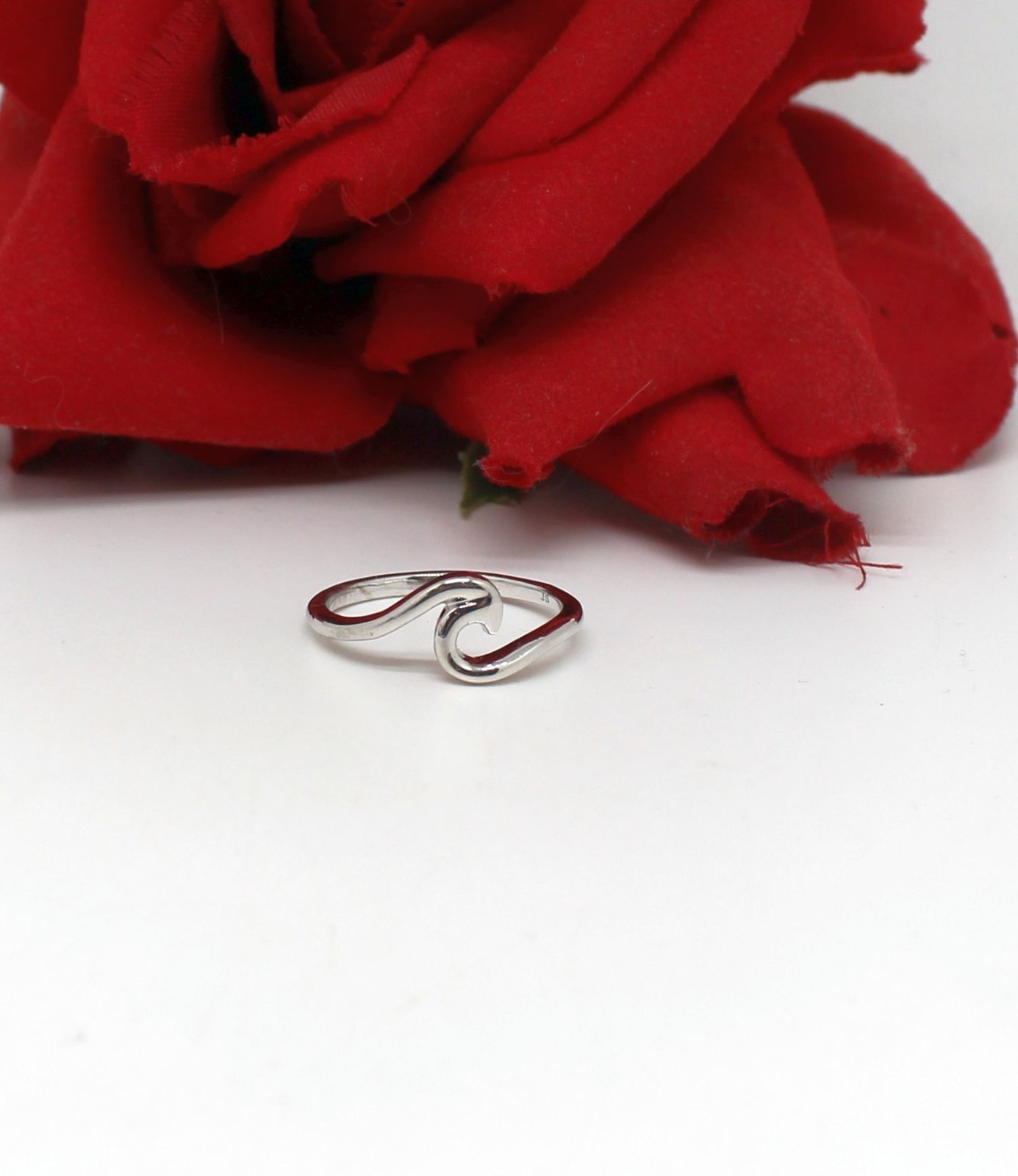 Sterling Silver NWOT JTV SJD Wave Ring Size  8 2.28g   CAT RESCUE