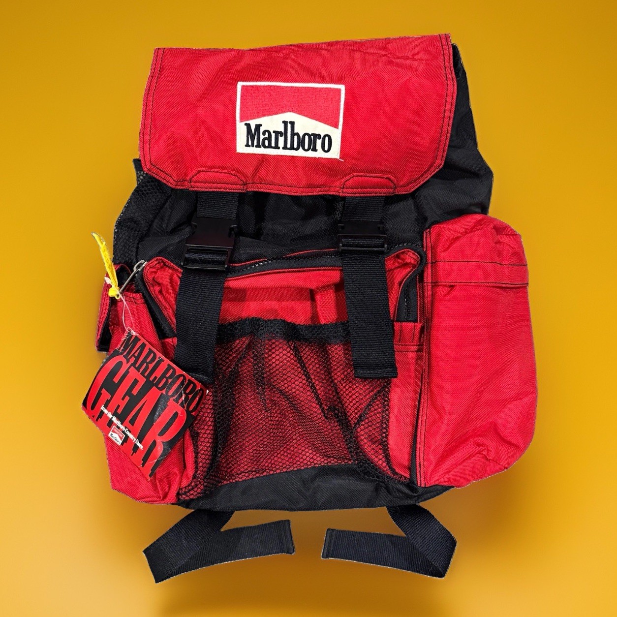 Vintage 90s Marlboro Unlimited Gear Backpack Technical Daypack New Deadstock Tag